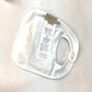 GUCCI 516326 Baby Gift Set: 3-Piece Set with Romper, Knit Hat, and Bib. Cotton, White.