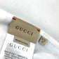 GUCCI 516326 Baby Gift Set: 3-Piece Set with Romper, Knit Hat, and Bib. Cotton, White.