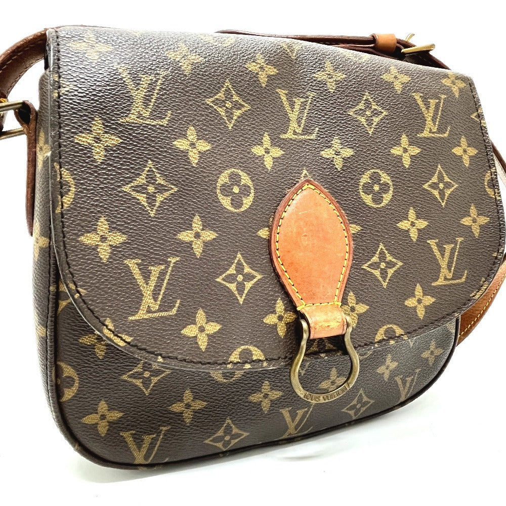 LOUIS VUITTON M51242 Saint-Cloud GM Shoulder Bag, Monogram Canvas, Brown, Women's