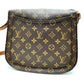 LOUIS VUITTON M51242 Saint-Cloud GM Shoulder Bag, Monogram Canvas, Brown, Women's
