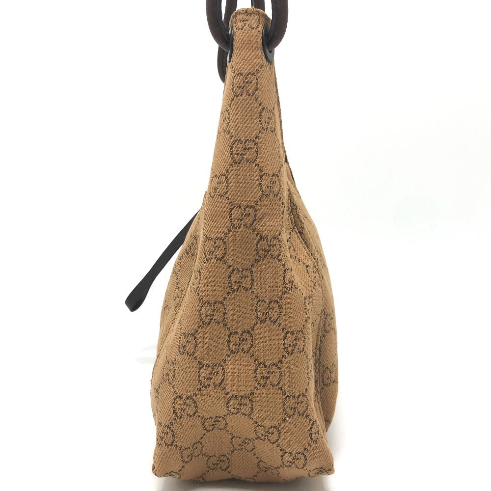 GUCCI 101333 GGCanvas Handbag, Shoulder bag, One shoulder bag Shoulder Bag Canvas Beige Used