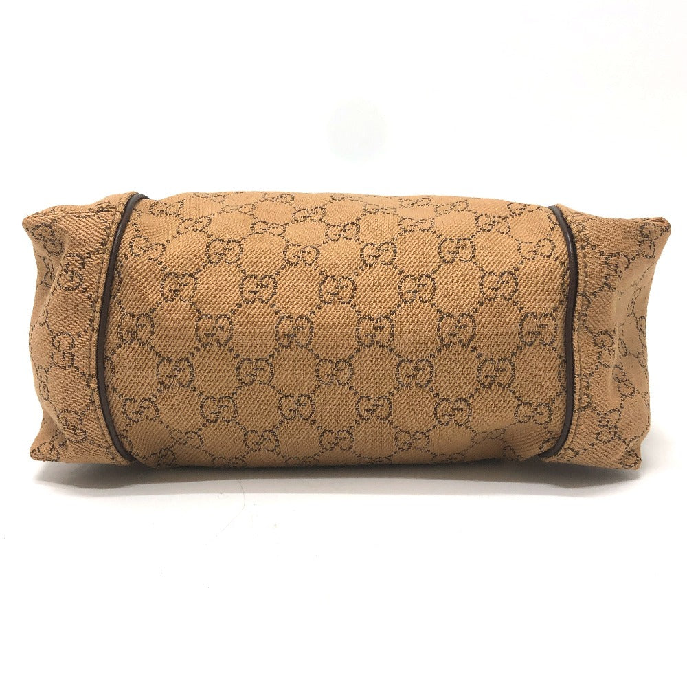 GUCCI 101333 GGCanvas Handbag, Shoulder bag, One shoulder bag Shoulder Bag Canvas Beige Used