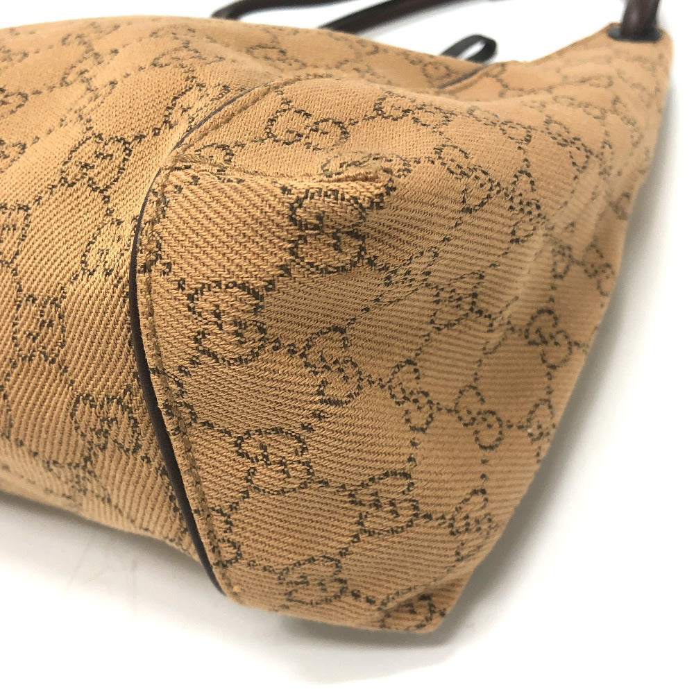 GUCCI 101333 GGCanvas Handbag, Shoulder bag, One shoulder bag Shoulder Bag Canvas Beige Used