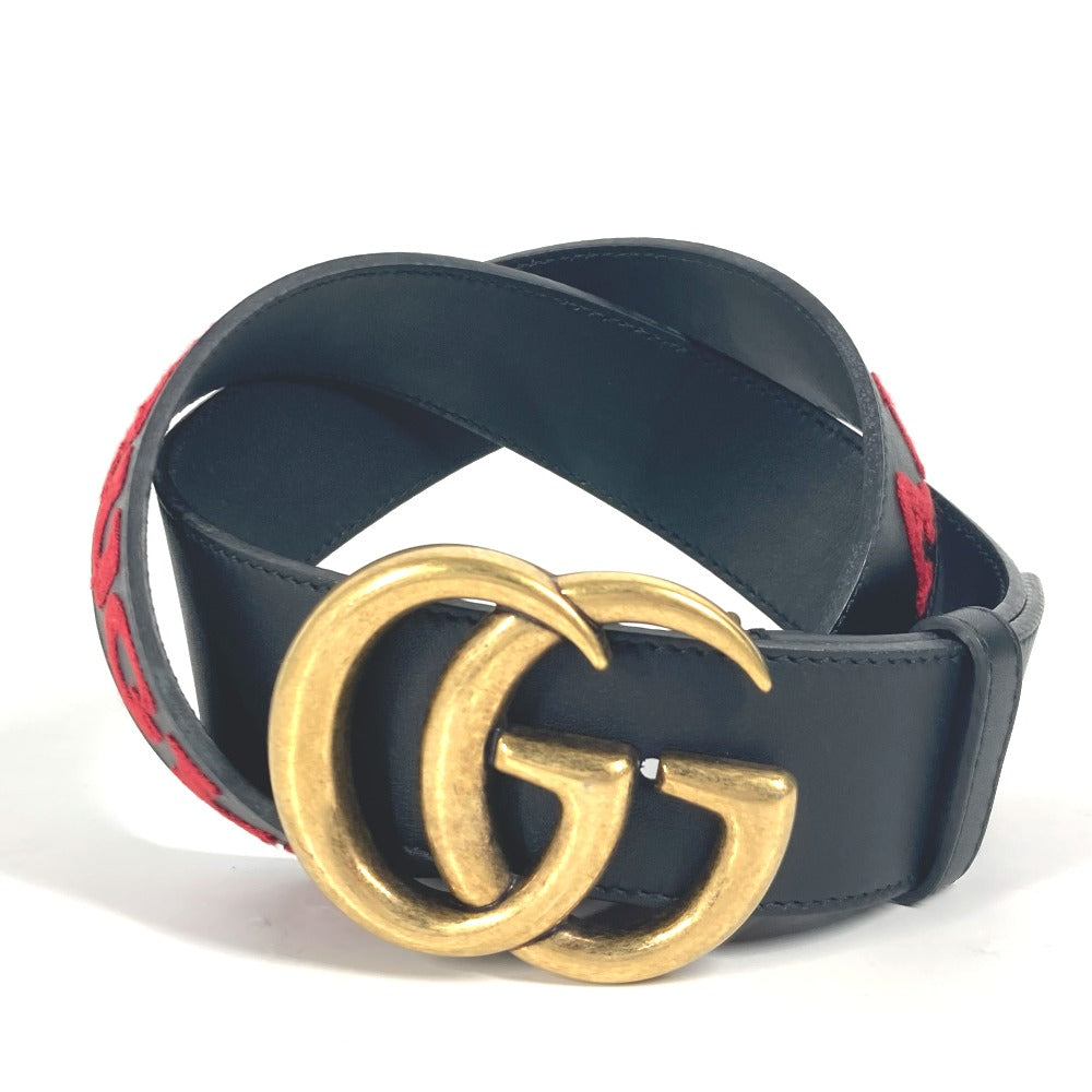 GUCCI 400593 GG ロゴ アクセサリー ベルト レザー メンズ