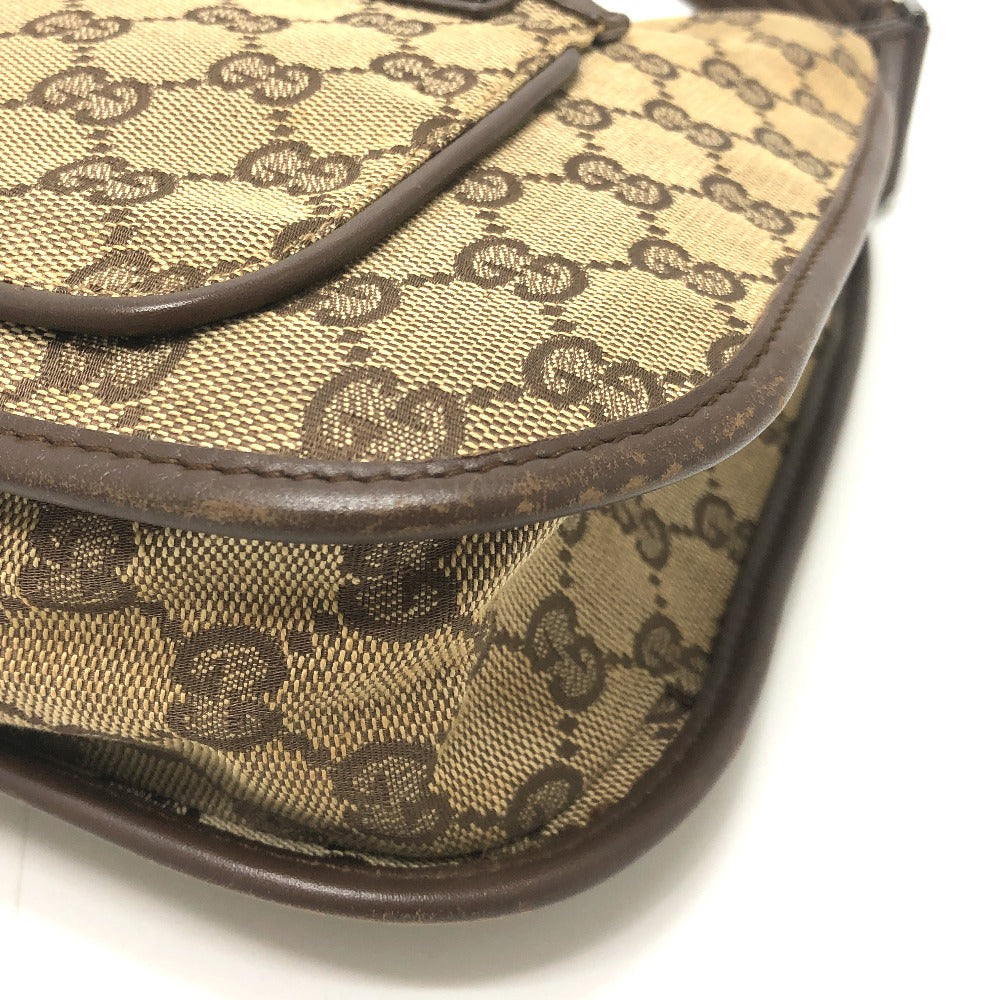 GUCCI 001-4198 GGCanvas One-shoulder bag, handbag Shoulder Bag Canvas Beige Used
