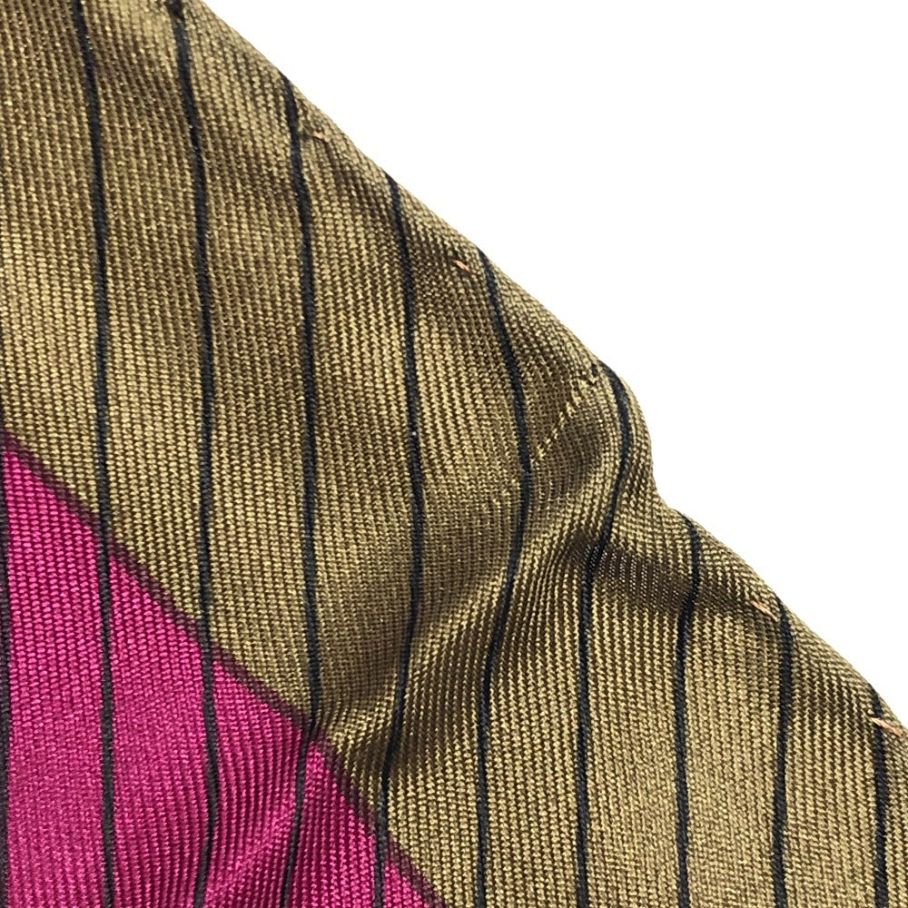 GUCCI オールドグッチ ジョッキーモチーフ ファッション小物 ヴィンテージ ポロ スカーフ シルク レディース ブラウン