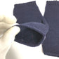 GUCCI 521149 Fingerless Striped Wool Gloves, Women's, Navy
