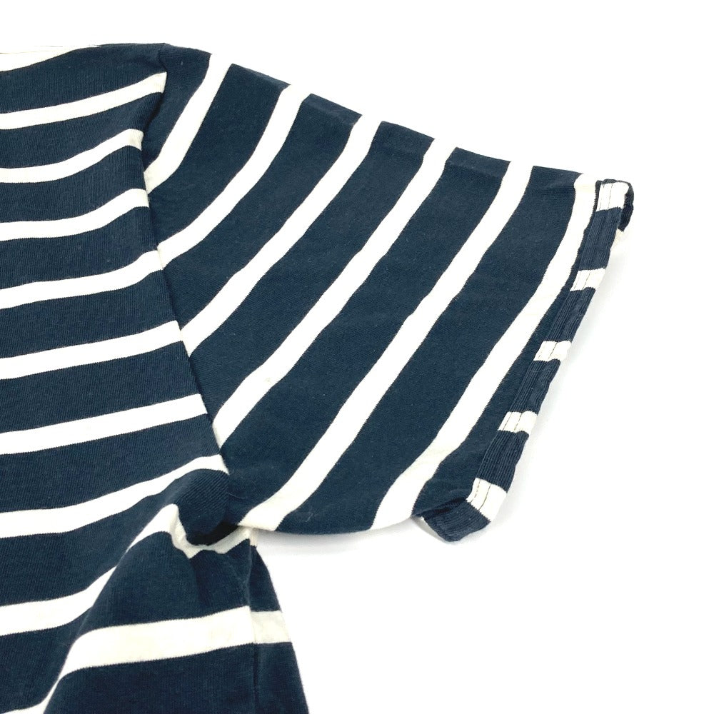 GUCCI 574931 Striped Top, Short Sleeve Cotton T-Shirt, Men's, Navy