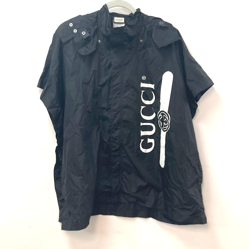 GUCCI 626382 パーカー ロゴ アウター アパレル フード付き バイカラー ポンチョ ポリアミド レディース - brandshop-reference