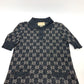 GUCCI 678437 ラメ GGジャガード ポロドレス ワンピース 洋服 ワンピース コットン レディース ブラック