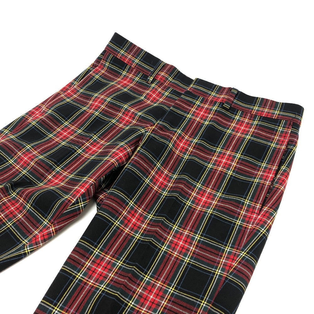 Gucci 864U01 Sweatpants Plaid Pantas Seluar Kabel Seluar Lelaki Merah Lelaki
