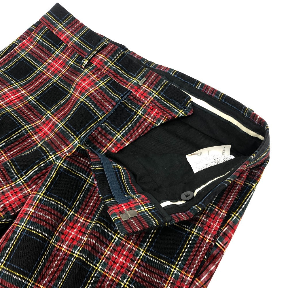 Gucci 864U01 Sweatpants Plaid Pantas Seluar Kabel Seluar Lelaki Merah Lelaki