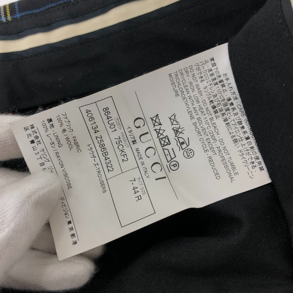 Gucci 864U01 Sweatpants Plaid Pantas Seluar Kabel Seluar Lelaki Merah Lelaki