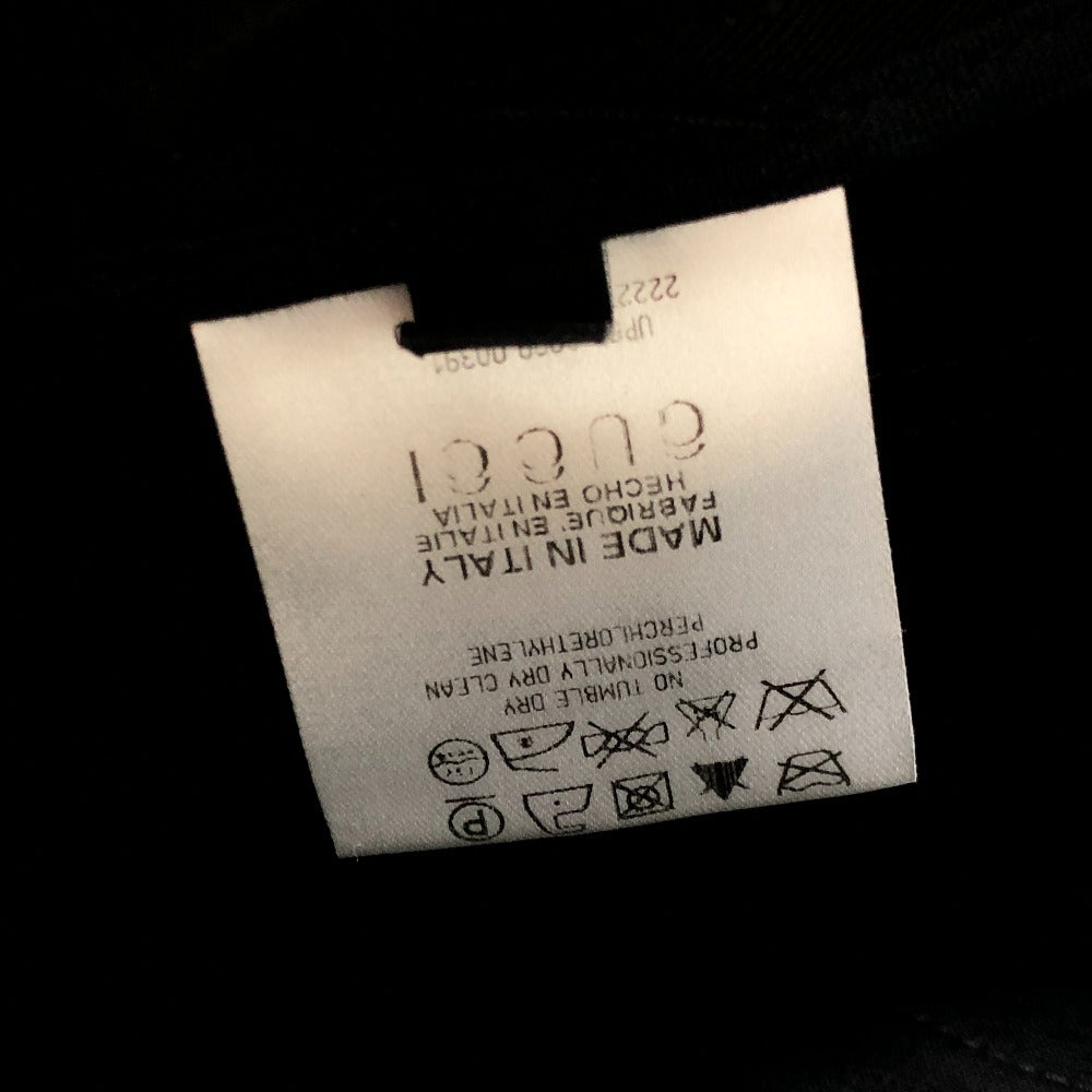 Gucci 222279 Corduroy Beralih Seluar Seluar Seluar Seluar Lebar Kapas Lelaki Hitam