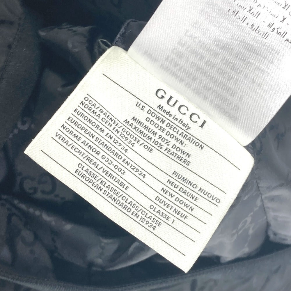 GUCCI 429855 アウター ロゴ ベスト アパレル 袖なし ワッペン 上着 ダウンベスト ナイロン レディース ブラック