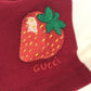 GUCCI 695744 犬 ワンちゃん わんちゃん GG ストロベリー パッチ付き ビッグストライプ ペット Tシャツ ドッグウェア ボーダー　犬用 ドッグ トップスその他 コットン ユニセックス レッド系 - brandshop-reference