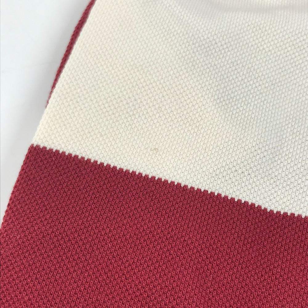 GUCCI 695744 犬 ワンちゃん わんちゃん GG ストロベリー パッチ付き ビッグストライプ ペット Tシャツ ドッグウェア ボーダー　犬用 ドッグ トップスその他 コットン ユニセックス レッド系 - brandshop-reference