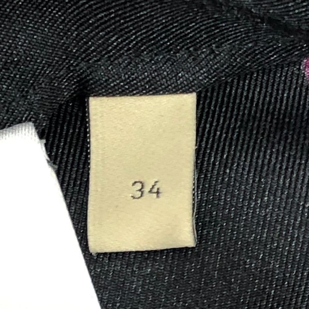 GUCCI 722304 リボン フラワーシャツ アパレル トップス スカーフ付き 肩パッド付き 長袖シャツ シルク レディース ブラック