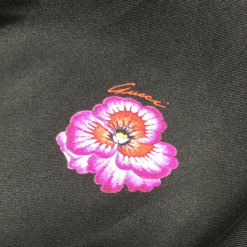 GUCCI 722304 リボン フラワーシャツ アパレル トップス スカーフ付き 肩パッド付き 長袖シャツ シルク レディース ブラック