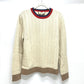 GUCCI 716348XKCQD 23SS Ribbed Crew Neck Long Sleeve Knit Top Apparel Wool Sweater Men's Beige