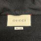 GUCCI 627079 20AW Arm Logo Print Half-Zip Apparel Top Pullover Hoodie Cotton Men's Black