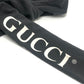 GUCCI 627079 20AW Arm Logo Print Half-Zip Apparel Top Pullover Hoodie Cotton Men's Black