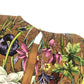 GUCCI Flora line Apparel, long-sleeved, floral print, lined. Dress silk Brown Used