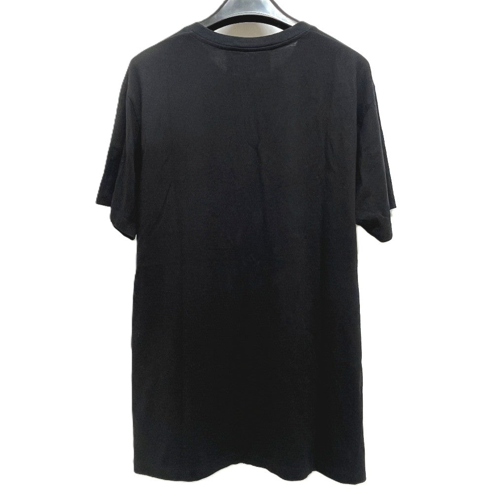 GUCCI Multicolore logo Apparel Tops Crew Neck Short sleeve T-shirt cotton Black Used