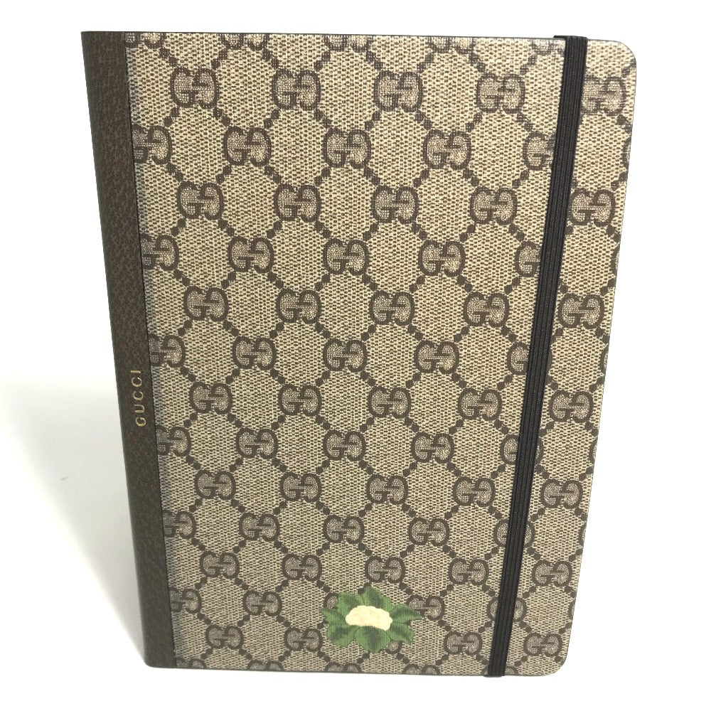 GUCCI GG Notebook Stationery Notebook PVC Women's Beige