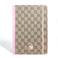 GUCCI ディズニー DISNEY コラボ デイジーダック ノート メモ帳 GGスプリーム ステーショナリー ノートブック GGスプリームキャンバス ユニセックス ピンク - brandshop-reference