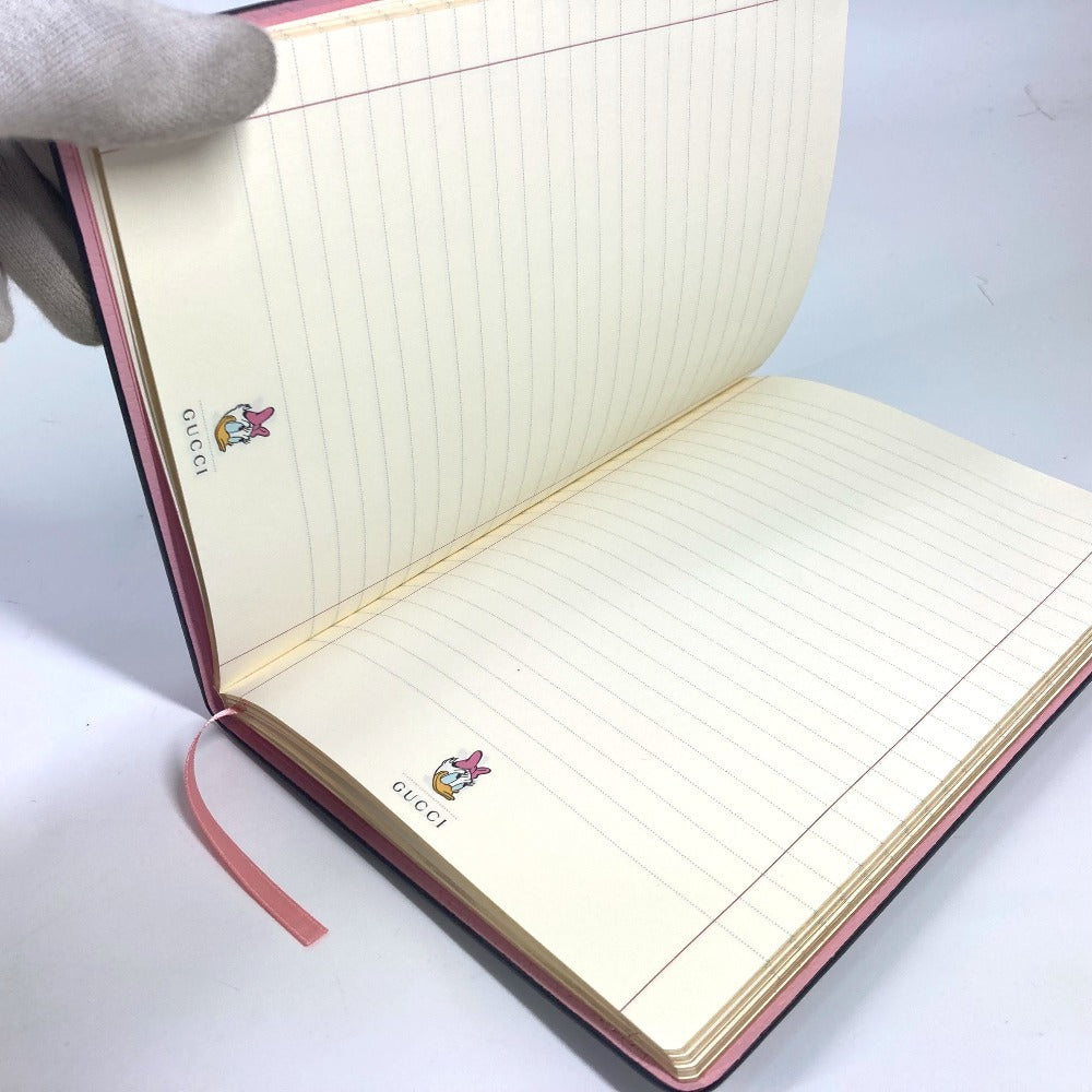 GUCCI ディズニー DISNEY コラボ デイジーダック ノート メモ帳 GGスプリーム ステーショナリー ノートブック GGスプリームキャンバス ユニセックス ピンク - brandshop-reference