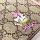 GUCCI ディズニー DISNEY コラボ デイジーダック ノート メモ帳 GGスプリーム ステーショナリー ノートブック GGスプリームキャンバス ユニセックス ピンク - brandshop-reference