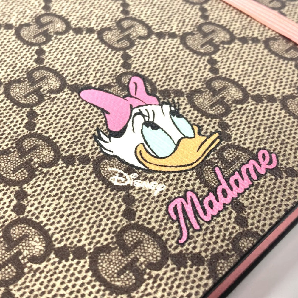 GUCCI ディズニー DISNEY コラボ デイジーダック ノート メモ帳 GGスプリーム ステーショナリー ノートブック GGスプリームキャンバス ユニセックス ピンク - brandshop-reference