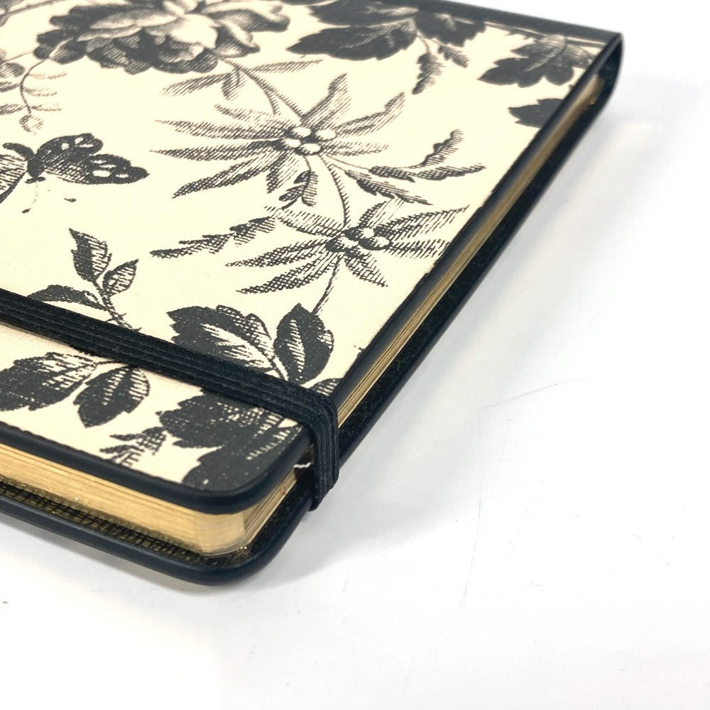 GUCCI 661731 ハーバリウム ラージ メモ帳 ステーショナリー ノート ノートブック レザー ユニセックス ブラック - brandshop-reference