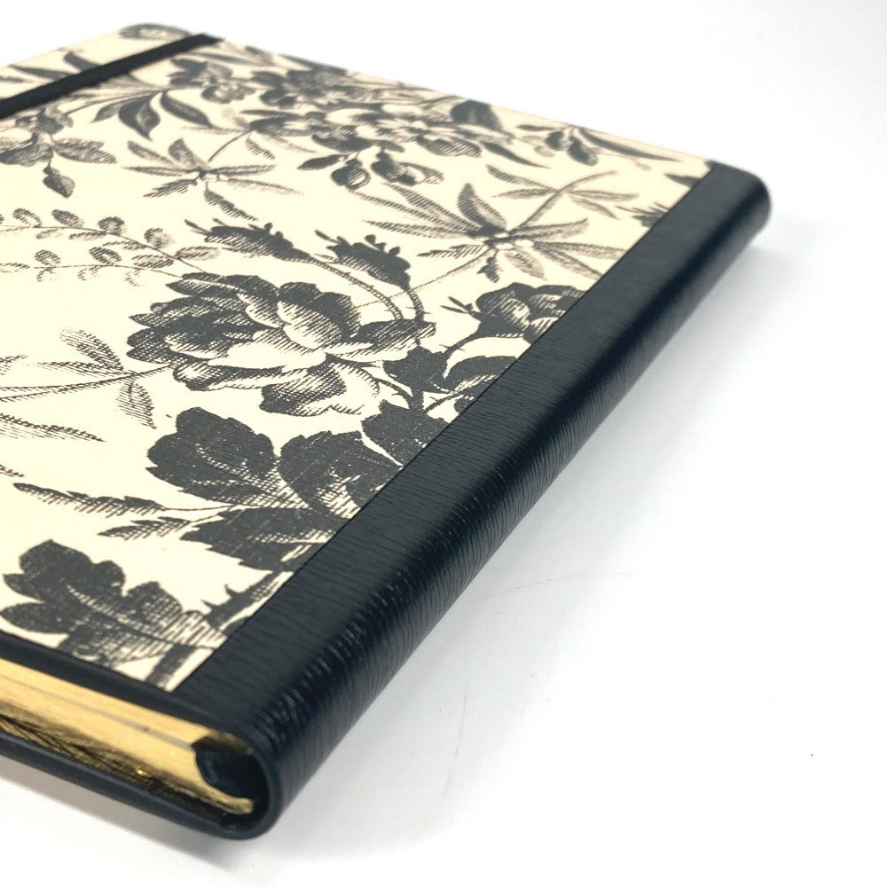 GUCCI 661731 ハーバリウム ラージ メモ帳 ステーショナリー ノート ノートブック レザー ユニセックス ブラック - brandshop-reference