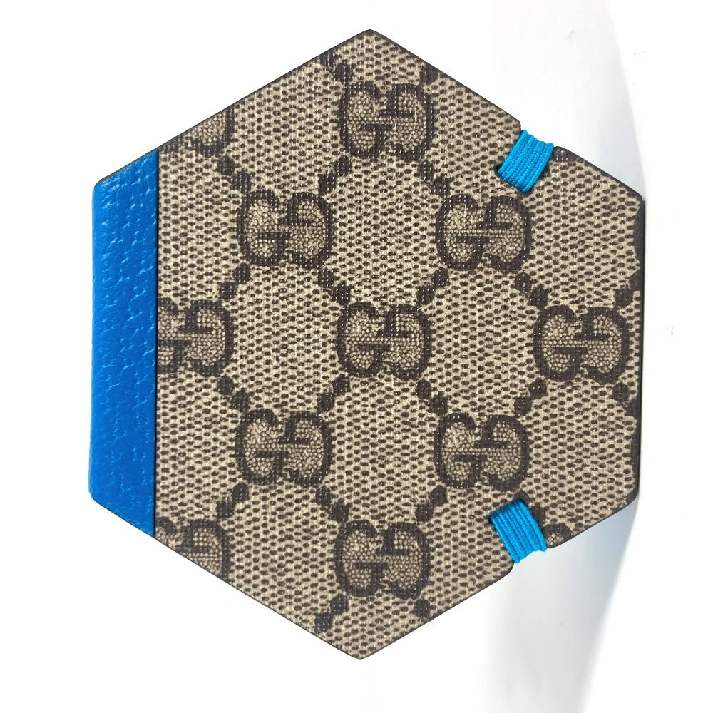 GUCCI ディズニー DISNEY コラボ ドナルドダック ノート メモ帳 付箋 GGスプリーム 六角形 ノートブック GGスプリームキャンバス ユニセックス ブルー - brandshop-reference