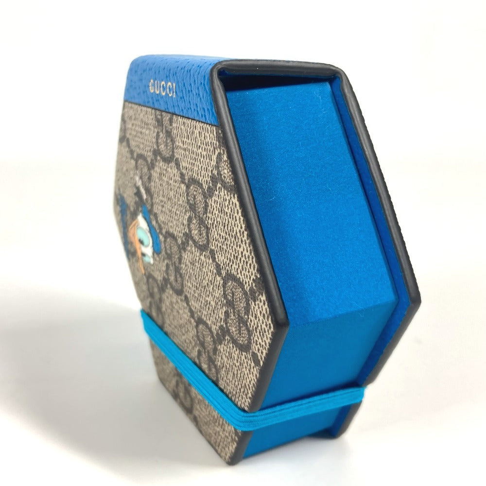 GUCCI ディズニー DISNEY コラボ ドナルドダック ノート メモ帳 付箋 GGスプリーム 六角形 ノートブック GGスプリームキャンバス ユニセックス ブルー - brandshop-reference