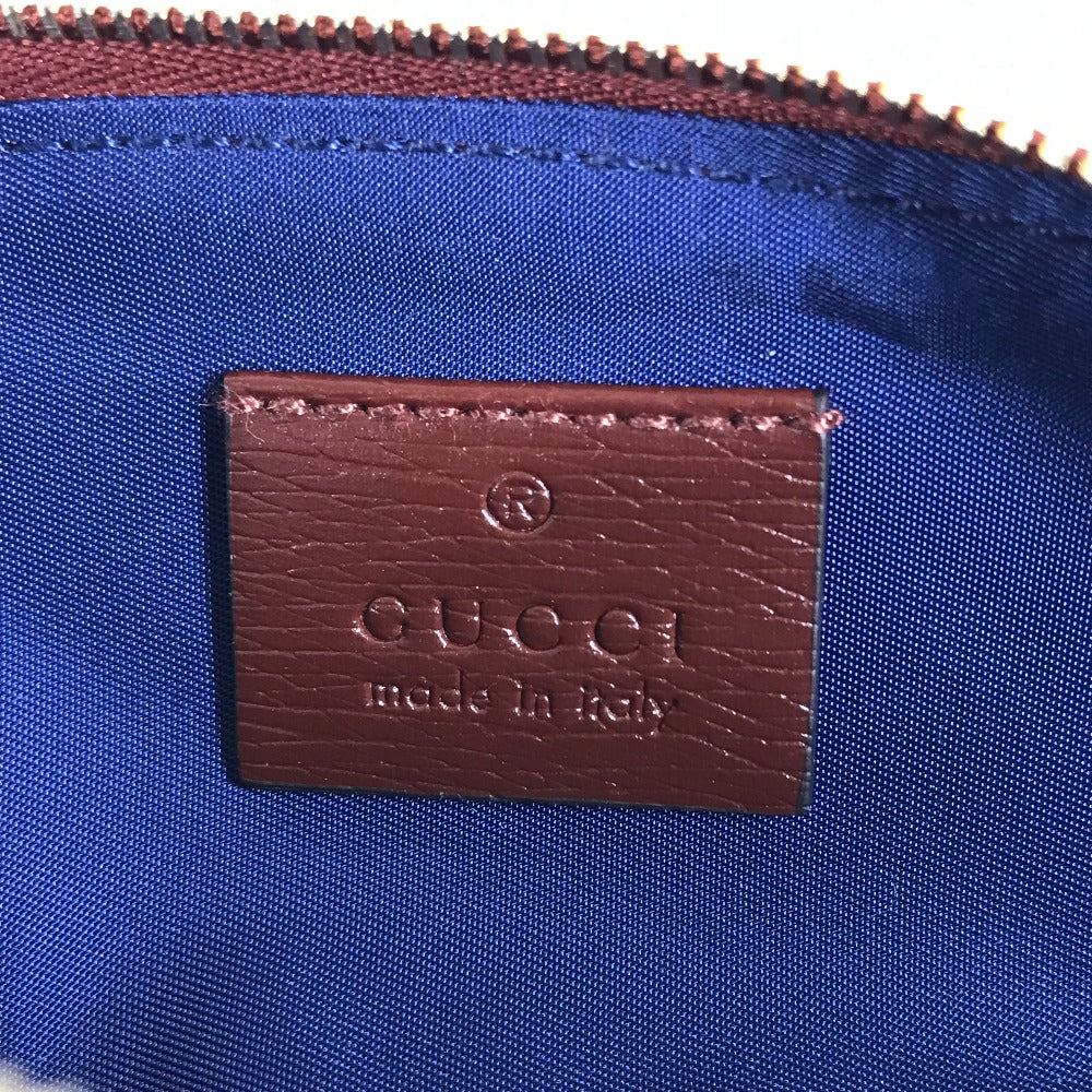 GUCCI 662130 ロゴ ジオメトリック  ポーチ 筆箱 ステーショナリー ペンケース レザー レディース