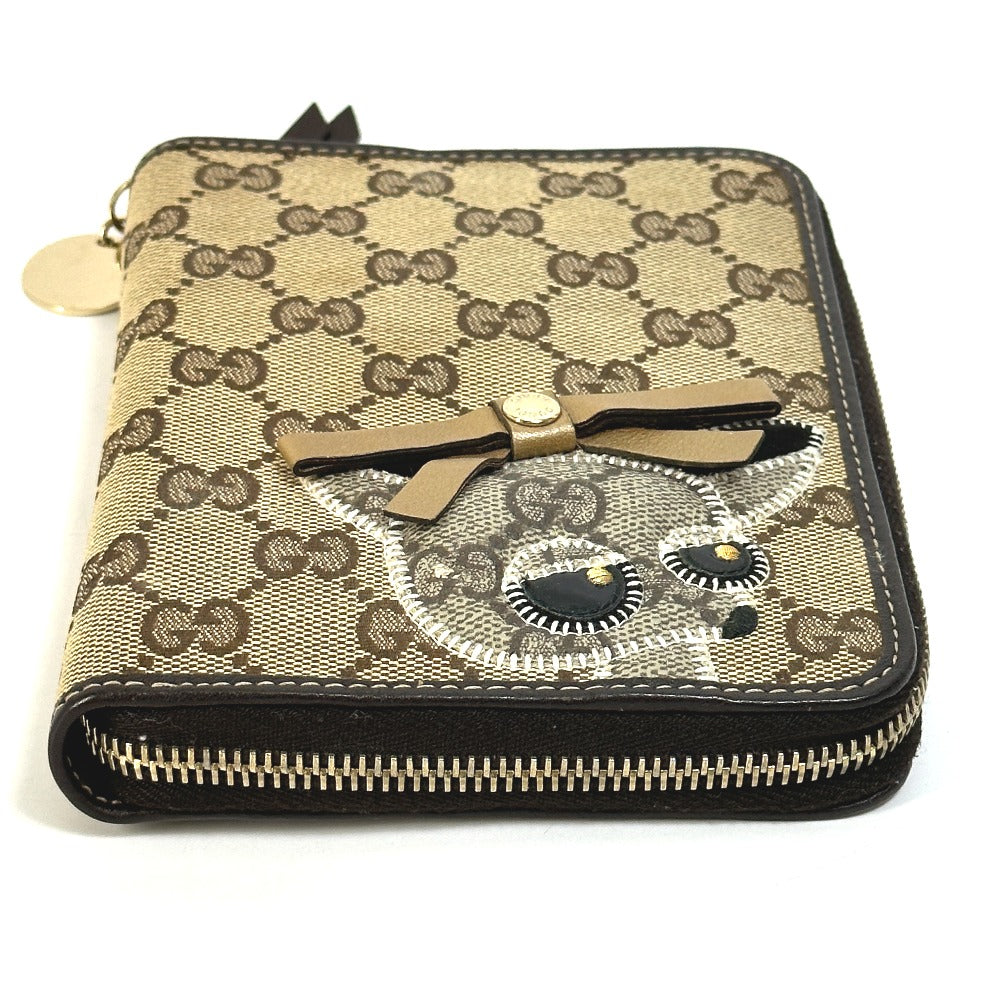 GUCCI 233152 GG グッチョリ チワワ ステーショナリー ラウンドファスナー 手帳カバー GGキャンバス/レザー レディース - brandshop-reference