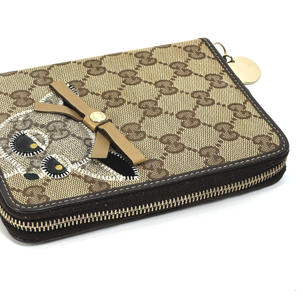 GUCCI 233152 GG グッチョリ チワワ ステーショナリー ラウンドファスナー 手帳カバー GGキャンバス/レザー レディース |  brandshop-reference