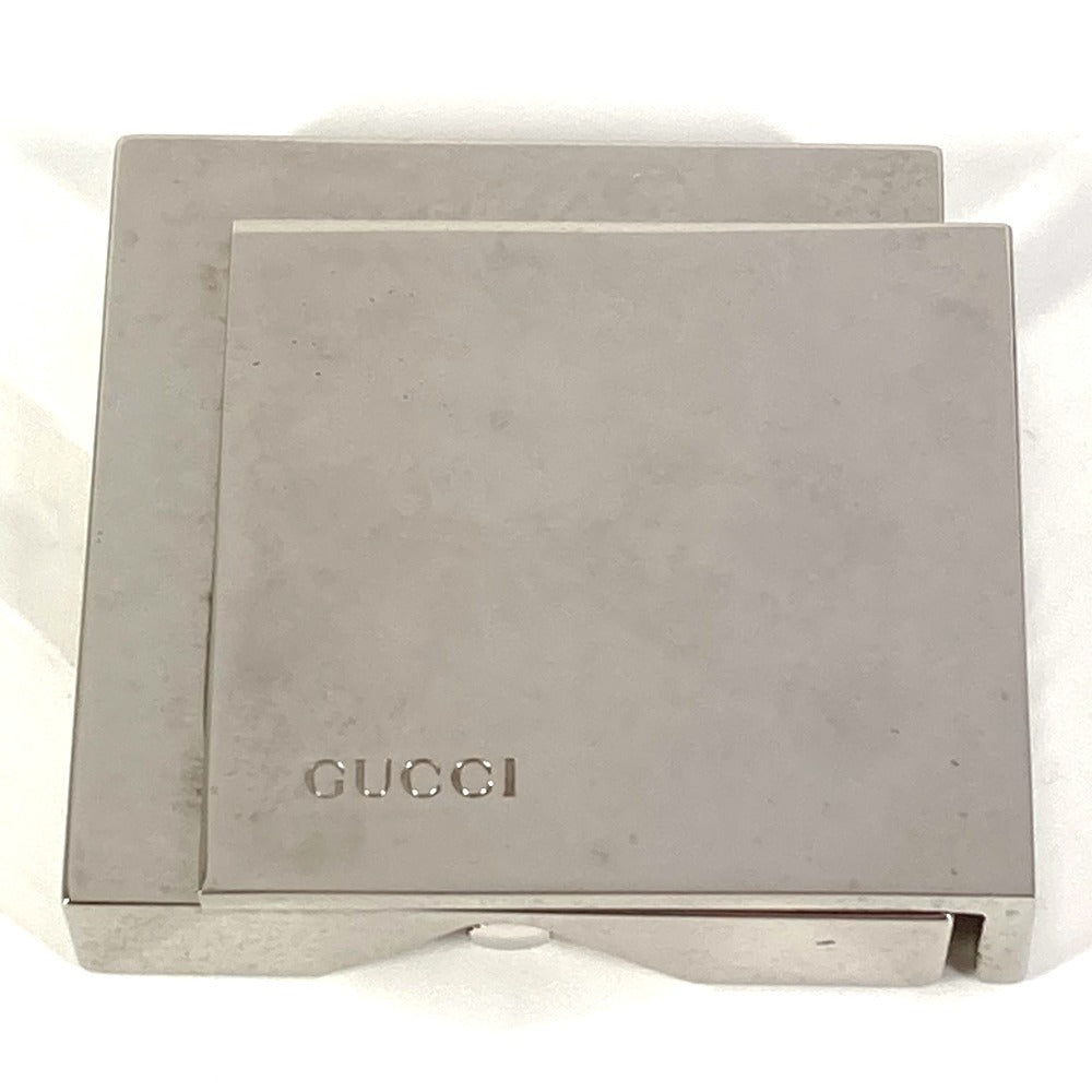 GUCCI REF0840 ロゴ トラベルウォッチ ウォッチ インテリア 置時計 SS ユニセックス シルバー - brandshop-reference