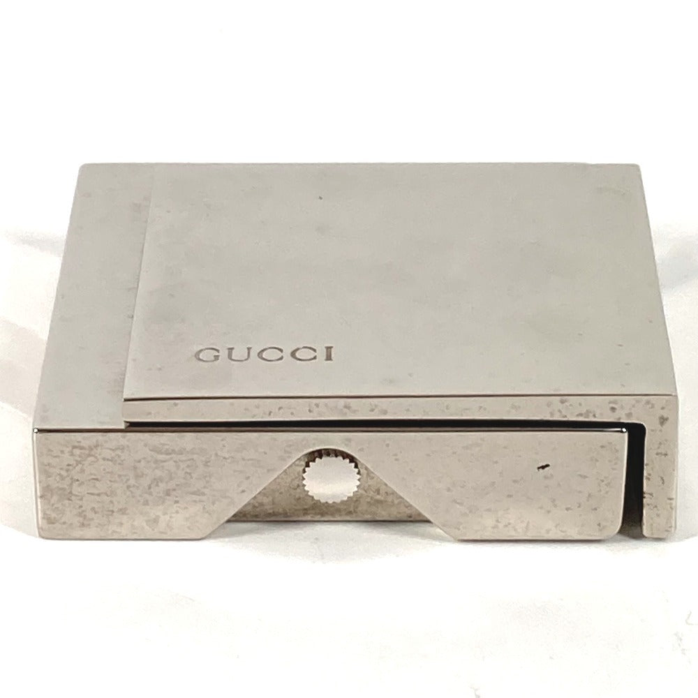 GUCCI REF0840 ロゴ トラベルウォッチ ウォッチ インテリア 置時計 SS ユニセックス シルバー - brandshop-reference