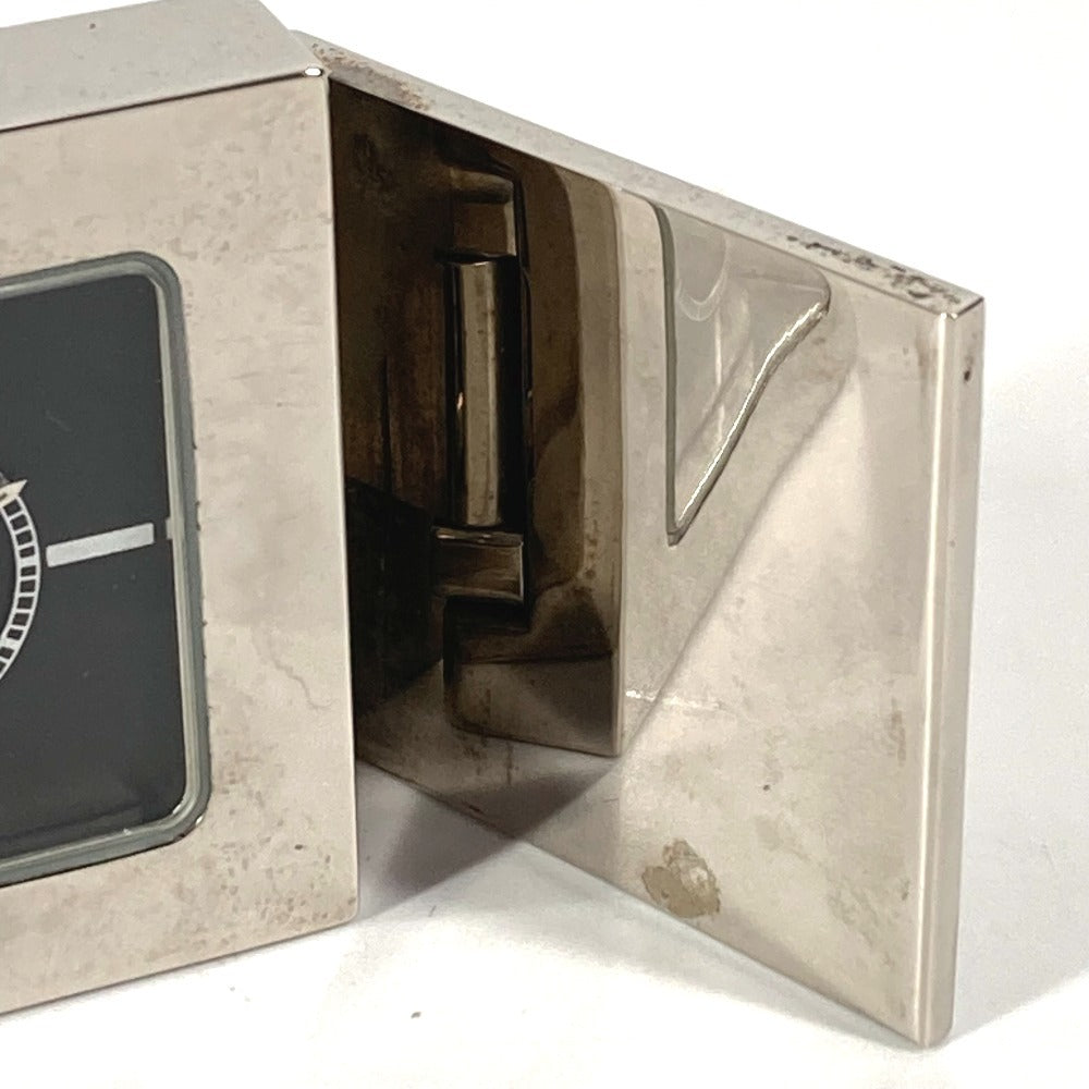 GUCCI REF0840 ロゴ トラベルウォッチ ウォッチ インテリア 置時計 SS ユニセックス シルバー - brandshop-reference