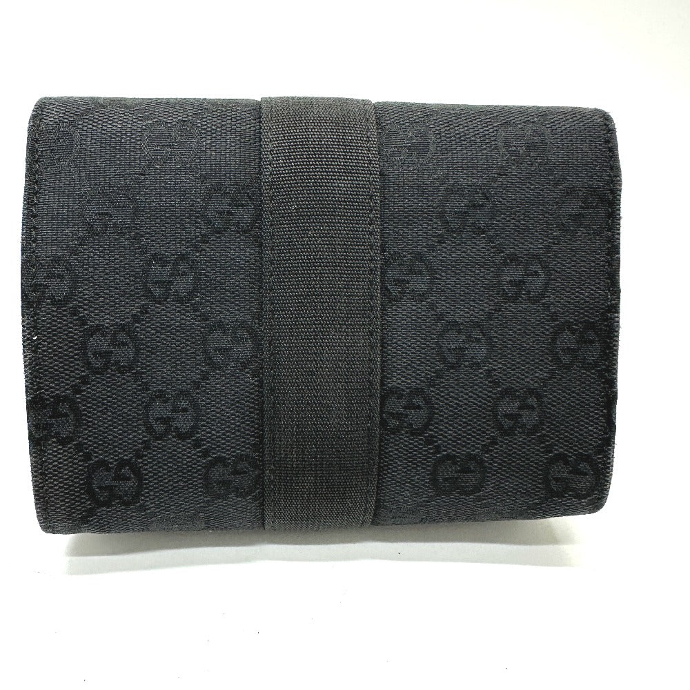 GUCCI 39.0911 GG Cosmetic Pouch, GG Canvas, Women's, Black