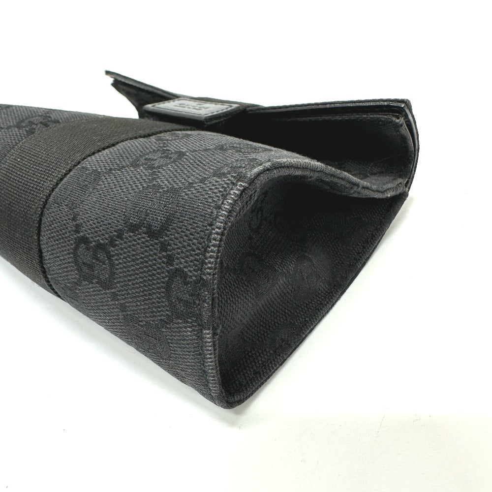GUCCI 39.0911 GG Cosmetic Pouch, GG Canvas, Women's, Black