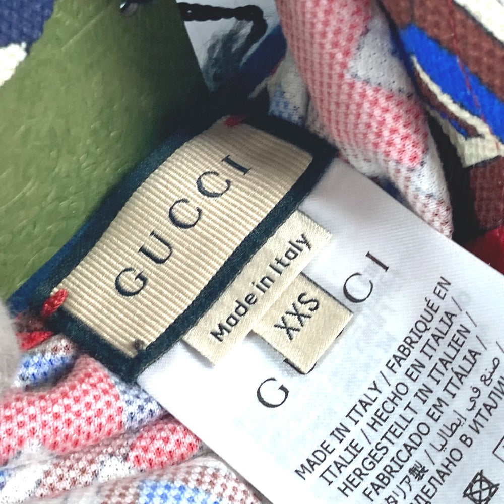 GUCCI 695744 犬 ワンちゃん わんちゃん ロゴ ペット服 GG ジオメトリック 犬用 ドッグ トップスその他 コットン ユニセックス ネイビー