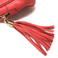 GUCCI 308983 Interlocking G SOHO Small Double Chain Shoulder Bag in Leather, Women's, Pink/Begonia Pink