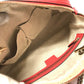 GUCCI 308983 Interlocking G SOHO Small Double Chain Shoulder Bag in Leather, Women's, Pink/Begonia Pink
