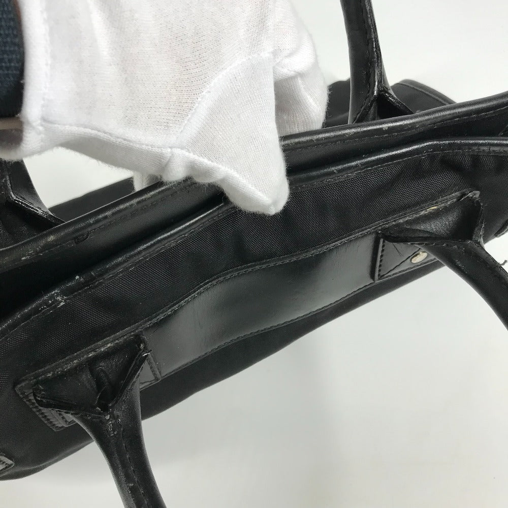 GUCCI 246410 ロゴ カバン ハンドバッグ トートバッグ ビジネスバッグ ナイロン/レザー メンズ ブラック