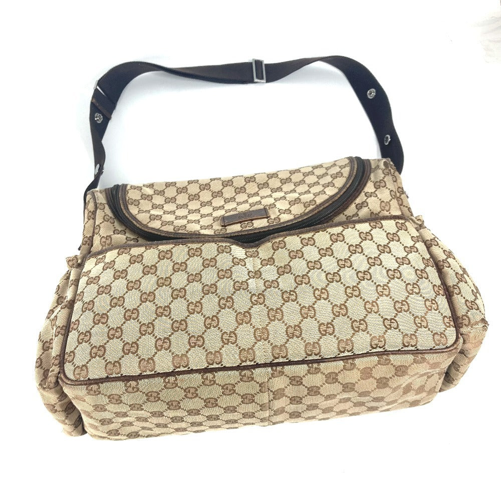 GUCCI 123326 GG マザーズバッグ カバン 斜め掛け ショルダーバッグ GGキャンバス/レザー レディース ベージュ - brandshop-reference
